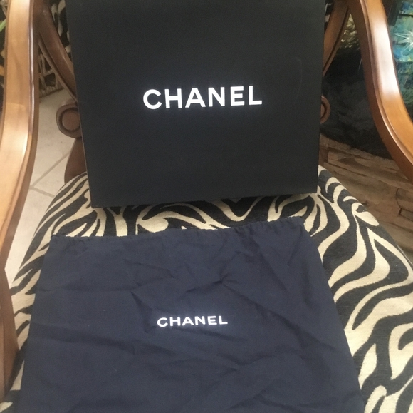 Empty Chanel Box W/ Dust Bag - Picture 1 of 3